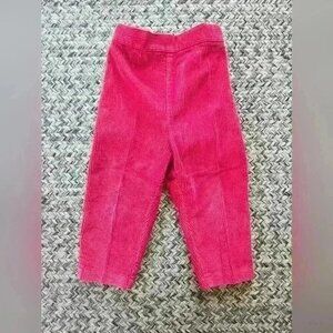 Health-Tex‎ youth 3T red/pink Corduroy wide leg pants/trousers elastic vintage